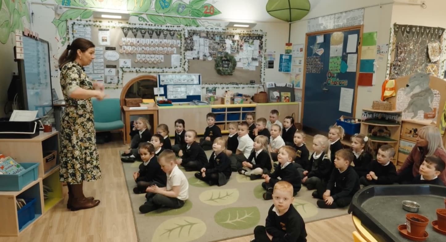 Teacher in the classroom
